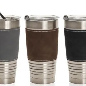 כוס תרמית דמוי עור